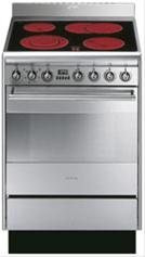 Bild Smeg Spis 60 cm SUK61CMX5 Glaskeramikhäll, Rostfritt