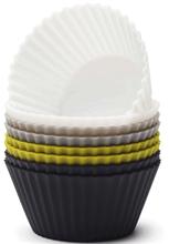 Bild Muffinsformar Silikon 8 pack Grön/svart mix