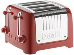 Bild Dualit Lite Brödrost 4-skivor High Gloss Red