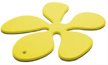 Bild KGDesign Grytunderlägg Blomma Gul