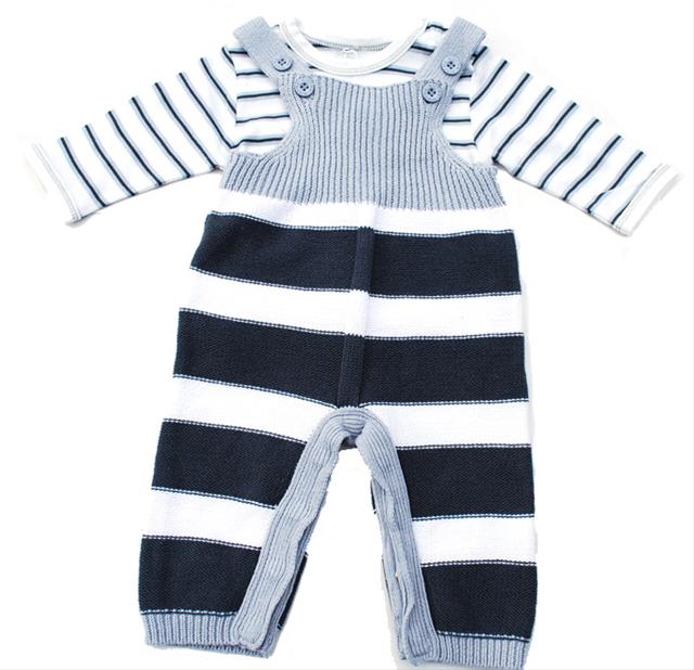 Bild MinyMo--Virkad babysuit