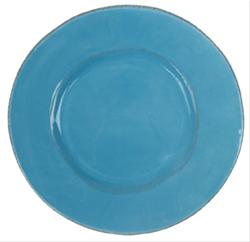 Bild Rice italienska porslin Middagstallrik Turkos