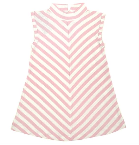 Bild Moonkids - Rosa ribad klänning