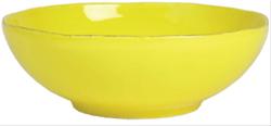 Bild Rice italienska porslin Mellan salladskål Gul