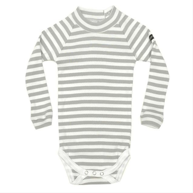 Bild Moonkids- Grårandig body storlek 68