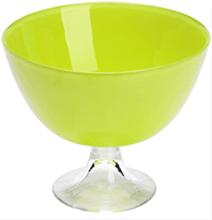 Bild Jelly Bean Skål på fot Lime 21 cm