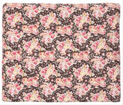 Bild Greengate Paisley Quiltat Överkast Brunt 140 X 200 cm