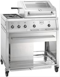 Bild Smeg Top Range Grill med kokplatta BQ6130T 90 cm
