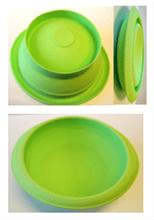 Bild Lekué hopvikbar bunke Limegrön