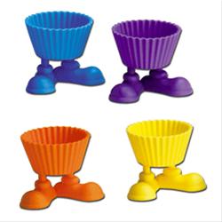 Bild Silly Feet Silikon Muffinsformar 4 pack