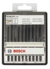 Bild Bosch 10-delars Robust Line Wood Expert-sticksågsbladsats T-skaft