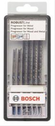 Bild Bosch 6-delars Robust Line Wood Expert-sticksågsbladsats T-skaft
