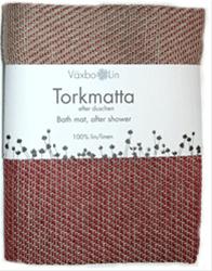 Bild Växbo Lin Torkmatta Bordeaux/Oblekt