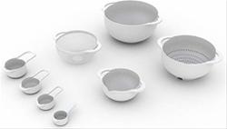 Bild Joseph Joseph Nest Skålset 8 delar Vit
