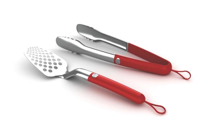 Bild Weber Style Tools Soft Touch BBQ Set Röd