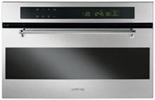 Bild Smeg Classic SCM38X Elektrisk Kombinationsmikrovågsugn med touchkontroll 60 cm (38 cm hög) - 8 funktioner