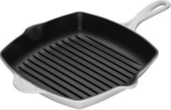 Bild Le Creuset Kvadratisk grillpanna 26 cm Vit