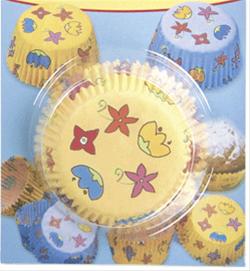 Bild Bull/muffinsformar Blommor