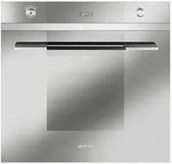 Bild Smeg Linea SCP108SG2 Pyrolytisk Multifunktionsugn 60 cm Silverglas - 8 funktioner