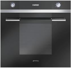 Bild Smeg Linea SC109N-8 Elektrisk Multifunktionsugn 60 cm Svart - 8 funktioner