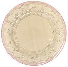 Bild Rice italienska porslin Middagstallrik mönstrad Vit/rosa bord