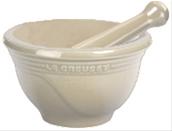 Bild Le Creuset Mortel 2 delar 0,3l Stengods Creme