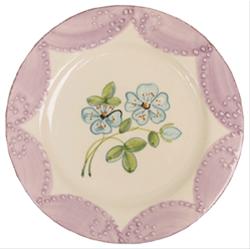 Bild Rice italienska porslin Lunchtallrik mönstrad Lavendel/blåblomma