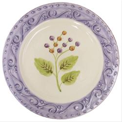 Bild Rice italienska porslin Lunchtallrik mönstrad Blå/bär