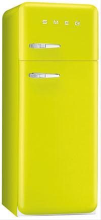 Bild Smeg FAB30 Kyl/frysskåp Limegrön, Högerhängd