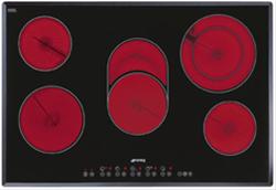 Bild Smeg Glaskeramikhäll SE2773TC2 77cm Fasettglaskant Touchkontroller