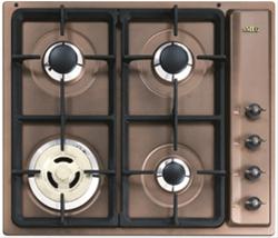 Bild Smeg Colonial Gashäll SER844RG3 60 cm Kopparfärgad Kopparbeslag