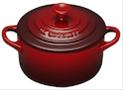 Bild Le Creuset Minigryta 0,25l 10 cm i stengods Röd