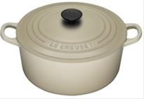 Bild Le Creuset Rund Gryta 22 cm 3,3L Creme