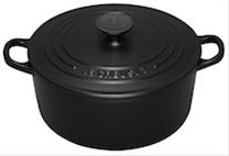 Bild Le Creuset Rund Gryta 22 cm 3,3L Svart Matt