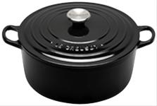 Bild Le Creuset Matiere Rund Gryta 24 cm 4,2L Svart Blank