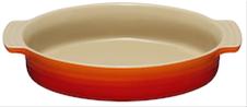 Bild Le Creuset Oval Form 28 cm Vulkan