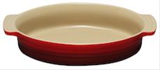 Bild Le Creuset Oval Form 28 cm Röd
