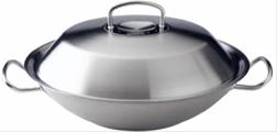 Bild Fissler Orginal Pro Wok med Rostfritt lock, Dia 35 cm
