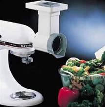 Bild KitchenAid Assistent + Riv/Skärtillsats med 3 st cylindrar - Välj mellan Artisan KSM150 eller Professional, KitchenAid Artisan KSM150PS, Borstad Nickel