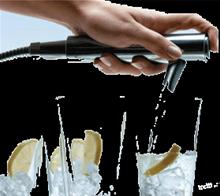 Bild AGA Sparkling Inbyggd kolsyremaskin -Utdragbar kran - Kolsyrat vatten direkt från Kranen