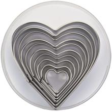 Bild Kakformar Hjärtan 10 st i förvaringsask