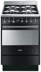 Bild Smeg Spis 60 cm SUK61MBL5 Gashäll Svart - Smeg