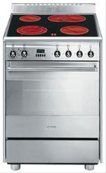 Bild Smeg Spis 60 cm SCD61CMX5 Glaskeramikhäll Rostfritt - Smeg