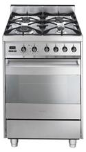 Bild Smeg Spis 60 cm C6GMX Gashäll Rostfritt - Smeg