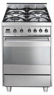Bild Smeg Spis 60 cm C6GMX Gashäll Rostfritt - Smeg