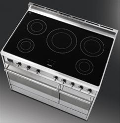 Bild Smeg Spis 90 cm CE92IPX Dubbelugn Induktionshäll Rostfritt - 1 Pyrolytisk ugn