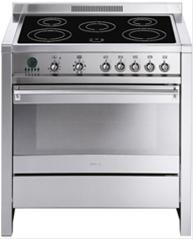 Bild Smeg Spis 90 cm Opera CS19ID-6 Induktionshäll Rostfritt - Smeg
