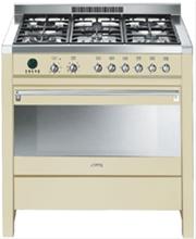 Bild Smeg Spis 90 cm Opera CS19P-6 Gashäll Creme - Smeg