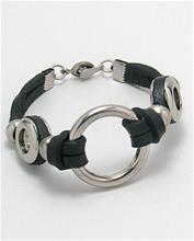 Bild Armband i läder och stål, 401
