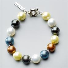 Bild Bryssel armband grön blandade färger